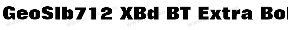 GeoSlb712 XBd BT Extra Bold字体转换